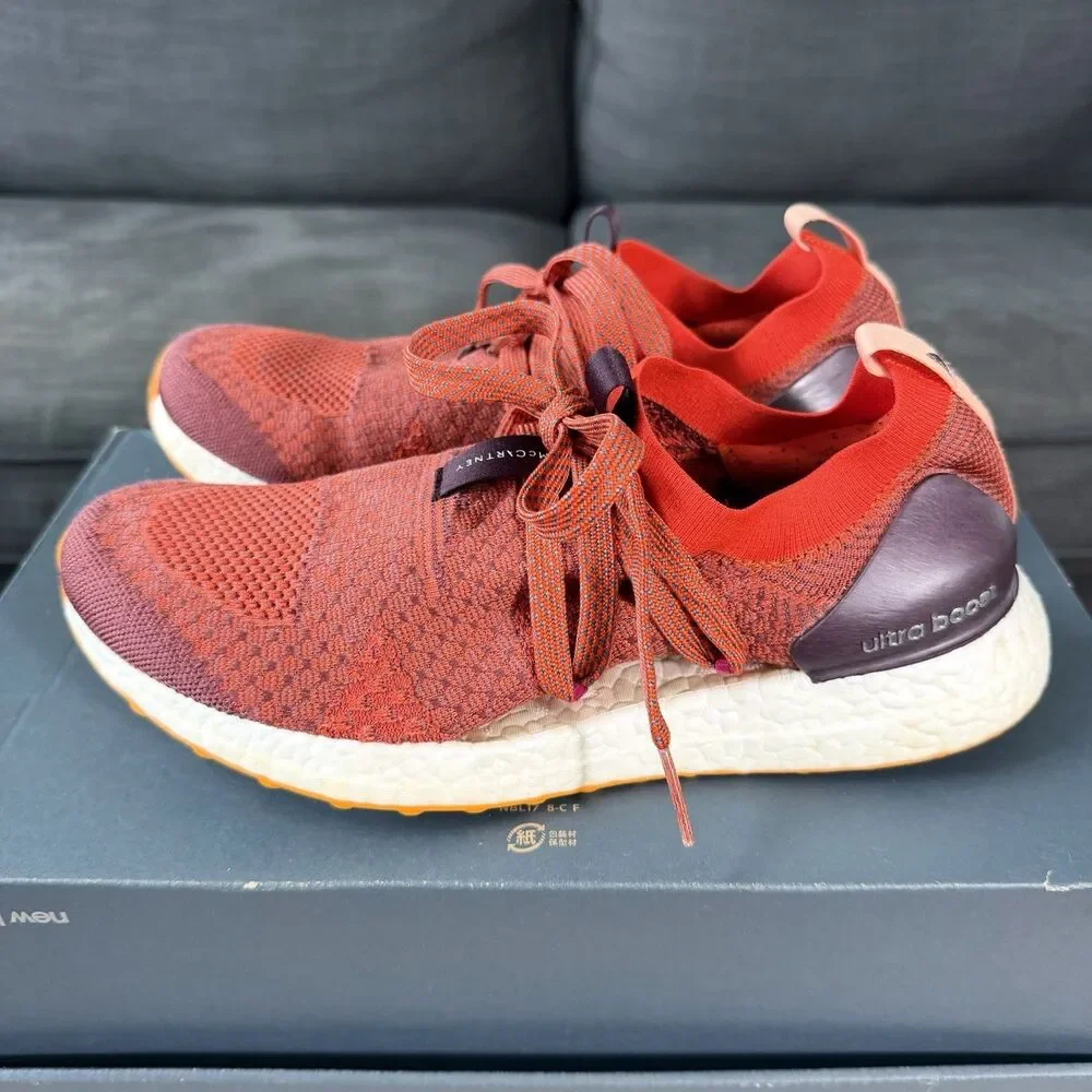 Adidas UltraBoost x Stella McCartney Clay Red Running Shoes Women's Size 9.5